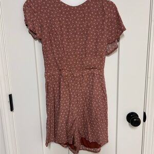 Floral burnt orange Romper